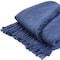 Homeroots 50" X 60" Blue Woven Cotton Throw Blanket with Fringe 516549 - alternate 5