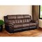 Homeroots 91" Espresso Microfiber Reclining Sofa With Black Legs 491321 - alternate 3