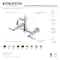 Kingston Brass Two-Handle Wall Mount Bridge Kitchen Faucet, Matte Black KS2440PL - alternate 6