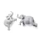 Homeroots Set of Two Maynard I Gray Elephant Resin Hanging Dimensional Sculpture, 2PK 608653 - alternate 1