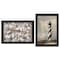 Homeroots Set Of Two Cape Hatteras Lighthouse and Sea Shells 1 Black Framed Print Wall Art, 2PK 405885 - alternate 1