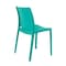 Homeroots Set of Four Turquoise Heavy Duty Plastic Outdoor Stacking Dining Chairs, 4PK 565208 - alternate 6