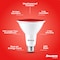 Bulbrite 90-W Equivalent, Red Color PAR38 Weatherproof Outdoor E26 Medium Base Flood LED Light Bulb COLOR 861906 - alternate 3