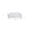 Homeroots 83" White Italian Leather USB Reclining Sofa With Chrome Legs 482207 - alternate 8