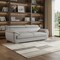 Homeroots 86" Light Gray Top Grain Leather Sofa 721566 - alternate 9