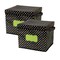 Teacher Created Resources Chalkboard Brights Storage Box with Lid, 2PK 20766 - alternate 1