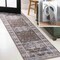 Jonathan Y Alanya Ornate Medallion Non-Slip Machine-Washable Brown/Light Gray 2 ft. x 8 ft. Runner Rug WSH100C-28 - alternate 1