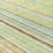 Homeroots 8' Sage Brown And Sky Blue Round Striped Washable Indoor Outdoor Area Rug 614949 - alternate 7