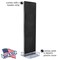 Azar Displays Black Two-Sided Pegboard Floor Display On Studio Base with 50 6in Black Hooks 700770-BLK-6B50 - alternate 7