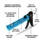 Ox Tools 10-Ounce Composite Caulk Gun, 12:1 Thrust Ratio, smooth rod OX-T046202 - alternate 5