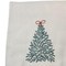 Homeroots 55" X 70" Cream Cotton Blend Woven Christmas Tree Embroidered Throw Blanket with Fringe 713575 - alternate 6