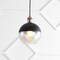 Jonathan Y Nixon 7.5" 1-Light MidCentury Modern Metal/Glass Adjustable Drop Globe LED Pendant, Brass Gold/Black JYL3513A - alternate 14