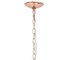 Homeroots Rose Gold Sphere Iron Ceiling Light With Clear Shades 651706 - alternate 4
