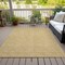 Homeroots 8' X 10' Gold And Ivory Geometric Washable Indoor Outdoor Area Rug 602374 - alternate 8