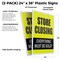 Signmission Store Closing, Plastic Signs Only 24 Inch x 36 Inch, Corrugated Plastic, 2PK CSB-2436-2PACK-Store Closing - alternate 2