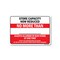 Signmission Public Safety, 7" Height, Rigid Plastic, 10" X 7", Store Capacity Now Reduced No More Than OS-NS-P-710-25436 - alternate 1