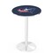 Holland Bar Stool Co 42" Chrome Columbus Blue Jackets Pub Table, 36" dia. Top L214C4236ColBlu - alternate 1