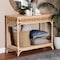Bali & Pari Oxford Braided Natural Rattan Console Table 259-14171-ZORO - alternate 6