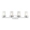 Jonathan Y Fairfax 32" 4-Light Metal/Frosted Glass Contemporary Glam LED Vanity Light, Chrome JYL7487A - alternate 1