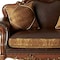 Homeroots 67in Brown And Redwood Faux Leather Loveseat and Toss Pillows 515739 - alternate 4