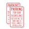 Signmission Parking for Our Patients Only - Violators Will Be Towed, 12'' X 18'', Heavy Gauge Aluminum, 2PK A-1218-2PACK-23442 - alternate 1