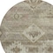 Homeroots 8' Brown Beige And Tan Round Southwestern Washable Indoor Outdoor Area Rug 588692 - alternate 7