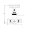 Hoke 1700 Series - Forged Body, Integral Bonnet Needle Valves, 1/4in MNPT x 1/4in MNPT, 6000 PSI 1711M4Y - alternate 5