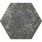 Apollo Tile 9x11 in. Textured Graphite Gray Porcelain Hexagon Wall and Floor Tile 8.07 sq ft/case, 16PK HEX88BORLAVA - alternate 7