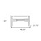 Homeroots 48" White Writing Desk With Two Drawers 402024 - alternate 7