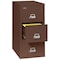 Fireking 3 Drawer, 2 Hr Fire & Impact Rated, Vertical, 31" depth Letter Brown 3-1943-2BR - alternate 4