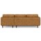 Homeroots 102" Sienna Leather Sofa With Brown Legs 641045 - alternate 2