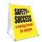 Signmission Safety=Success Winning Formula, 24 Inch x 18 Inch A-frame Yard Sign, Plastic Sign SBC-1824-Safety=Success Winning Formula - alternate 1