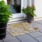 Homeroots 2' X 3' Taupe Abstract Washable Non Skid Indoor Outdoor Area Rug 559195 - alternate 3