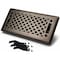 Sierra Grates 4 in. H X 14 in. W Powder Coat Steel, Metallic Bronze Floor Register LAT414-BRZ - alternate 1