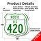 Signmission Route Marker Shield Sign Us 420, 18 inch X 18 inch, Plastic Sign, 2PK SHI-P-2PACK-18-477 - alternate 6