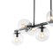 Jonathan Y Luca Parisian 53" 7-Light Modern Glam Iron Globe Linear LED Pendant, Black/Clear JYL7573B - alternate 10