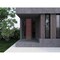 Vdomdoors Front Exterior Prehung Steel Door Ronex0162 Red Oak Sidelight Exterior Window Sidelite Entry Metal RONEX0162EXD-RED-W36+14 X H80-RH-I - alternate 5