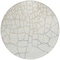 Homeroots 8' Ivory And Beige Round Abstract Washable Indoor Outdoor Area Rug 601136 - alternate 8