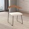 Leisuremod Lyra Collection Modern Chair in Natural Wood back and White Seat, 4PK LCNW-41W4 - alternate 8
