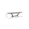 Homeroots 118" Gray And Black Ceramic And Metal Trestle Base Dining Table 487876 - alternate 4