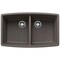 Blanco Performa Equal Double Bowl, Volcano Gray 443123 - alternate 1