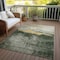 Homeroots 10' X 14' Fern Green Gold And Gray Abstract Washable Indoor Outdoor Area Rug 603010 - alternate 6