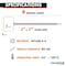 Kable Kontrol Identification & Tamper Proof Cable Zip Ties, 9 in L, Orange, Nylon Co-polymer, 80 lbs Strength CTWO-9-100-OR - alternate 5