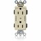 Leviton Straight Blade Receptacle, 5-15R, 15 A, 125V AC, Flush Mount, Self-Grounded M1626-2SI - alternate 1