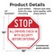 Signmission Stop All Drivers Check in With Secu, 10 Inch X 10 Inch, Plastic Sign OC-P-10-216 - alternate 6