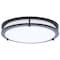 Nuvo Glamour LED 13 Inch Flush Mount Black Finish 27K/3K/35K/4K/5K CCT Selectable 62/1976 - alternate 1