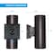 Energetic Lighting Outdoor Double-headed LED Modern Up Down Porch Lights, Bronze Waterproof Cylinder Wall Sconce MG02WC00100200 - alternate 6
