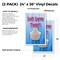 Signmission Soft Serve Yogurt, Vinyl Decals Only 24 Inch x 36 Inch, Vinyl Decal, 2PK DSB-2436-2PACK-Soft Serve Yogurt - alternate 2