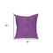 Homeroots 18" Purple Weave Cotton Throw Pillow 529257 - alternate 5