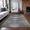 Homeroots 3' X 5' Brown Taupe And Chocolate Striped Washable Indoor Outdoor Area Rug 577986 - alternate 8